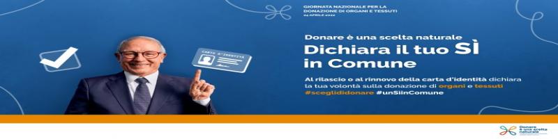#unSìinComune - campagna e la Giornata Nazionale della donazione di organi e tessuti