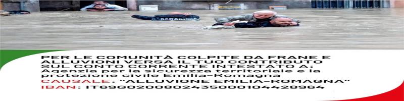 Sostegno alle Comunità colpite da frane e alluvioni della Regione Emilia Romagna