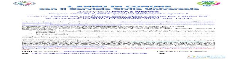 1 anno in comune con il Servizio Civile Universale - scadenza 10 febbraio 2023 ore 14.00