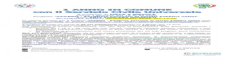 1 Anno in Comune con il Servizio Civile Universale - Scadenza bando 30.09.2022 ore 14.00